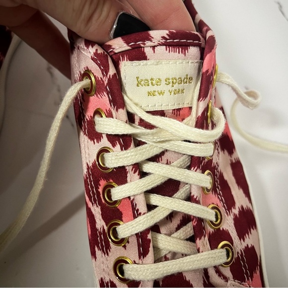 Kate Spade Keds Women’s Baby Pink Leopard Casual Cutesy Feminine Sneakers Size 7 - Picture 4 of 9